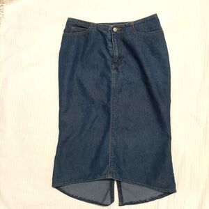 Top One Jeans Pencil Denim Skirt Knee Length Hight waisted Small